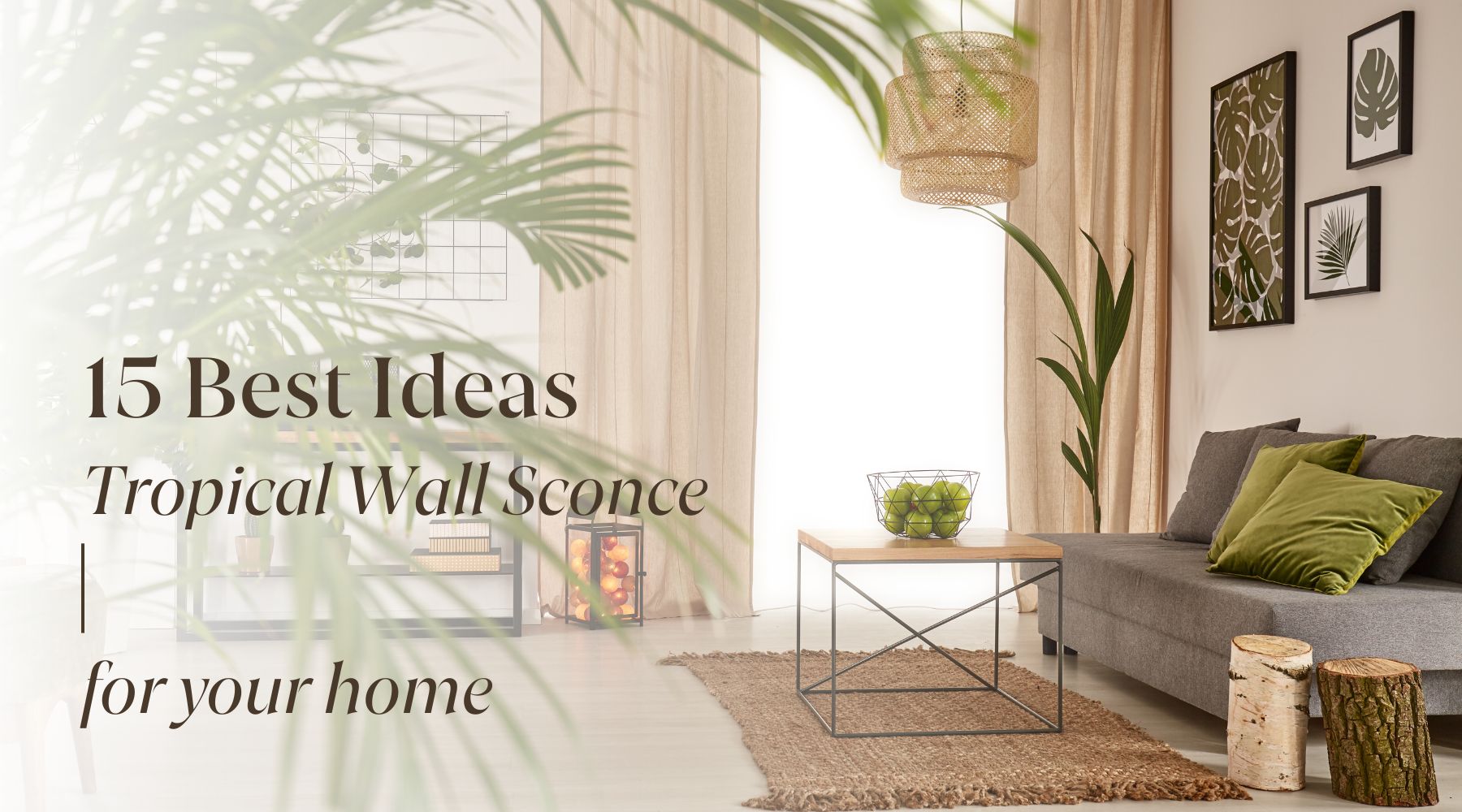 tropical wall sconces
