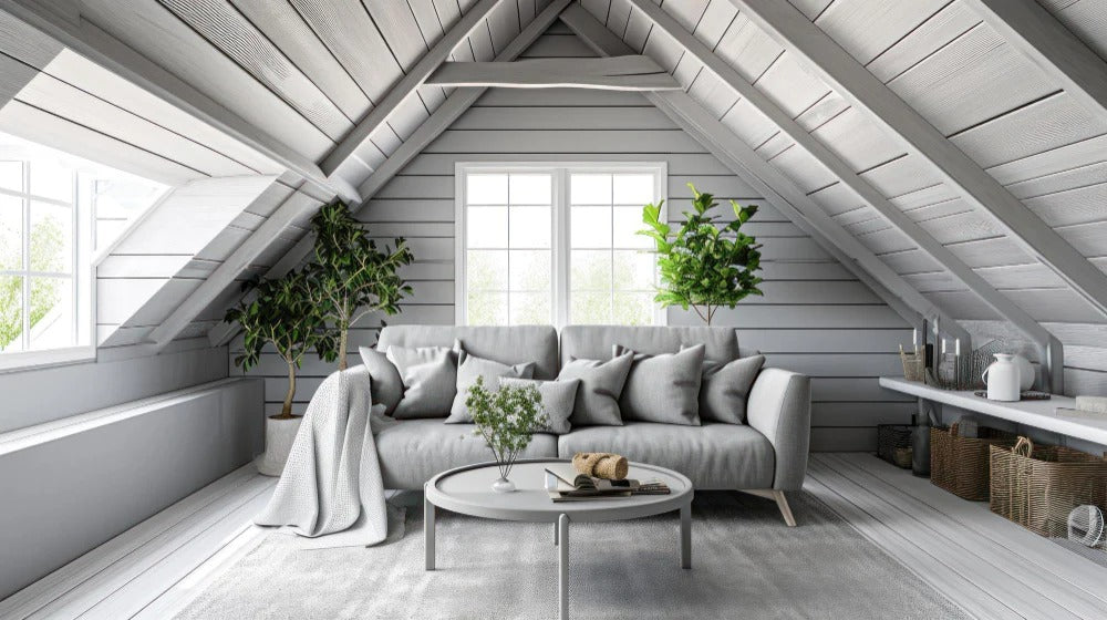 gray modern farmhouse living room