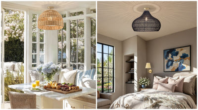 scandinavian flush mount lighting