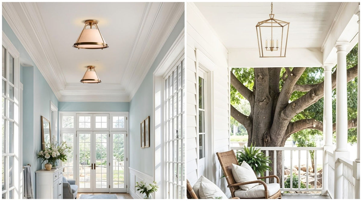 foyer flush mount lighting