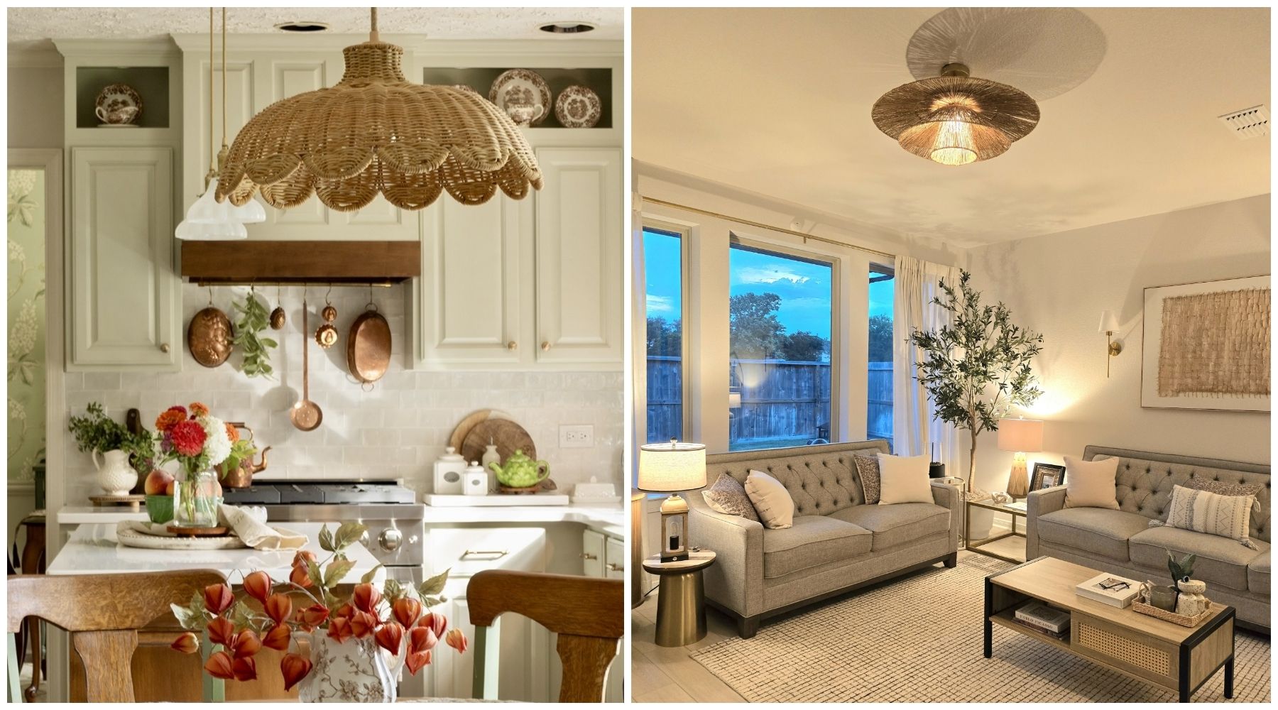 rattan pendants and sustainable design