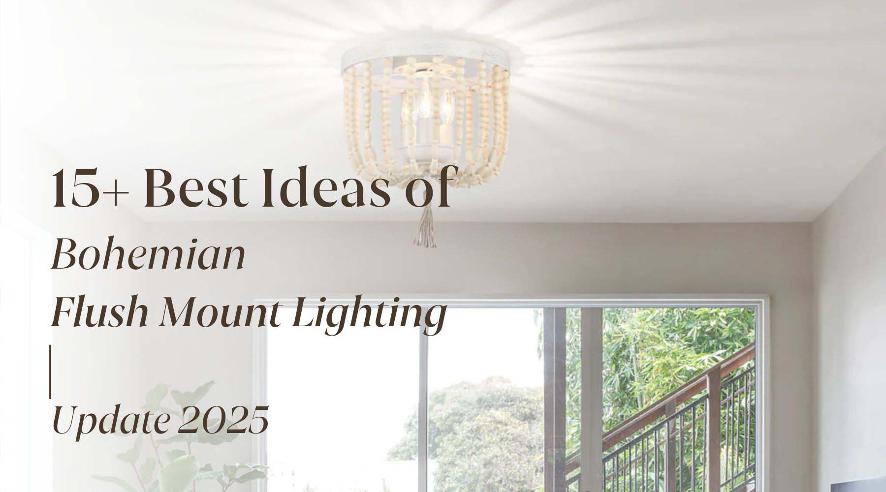 best boho flush mount lighting ideas