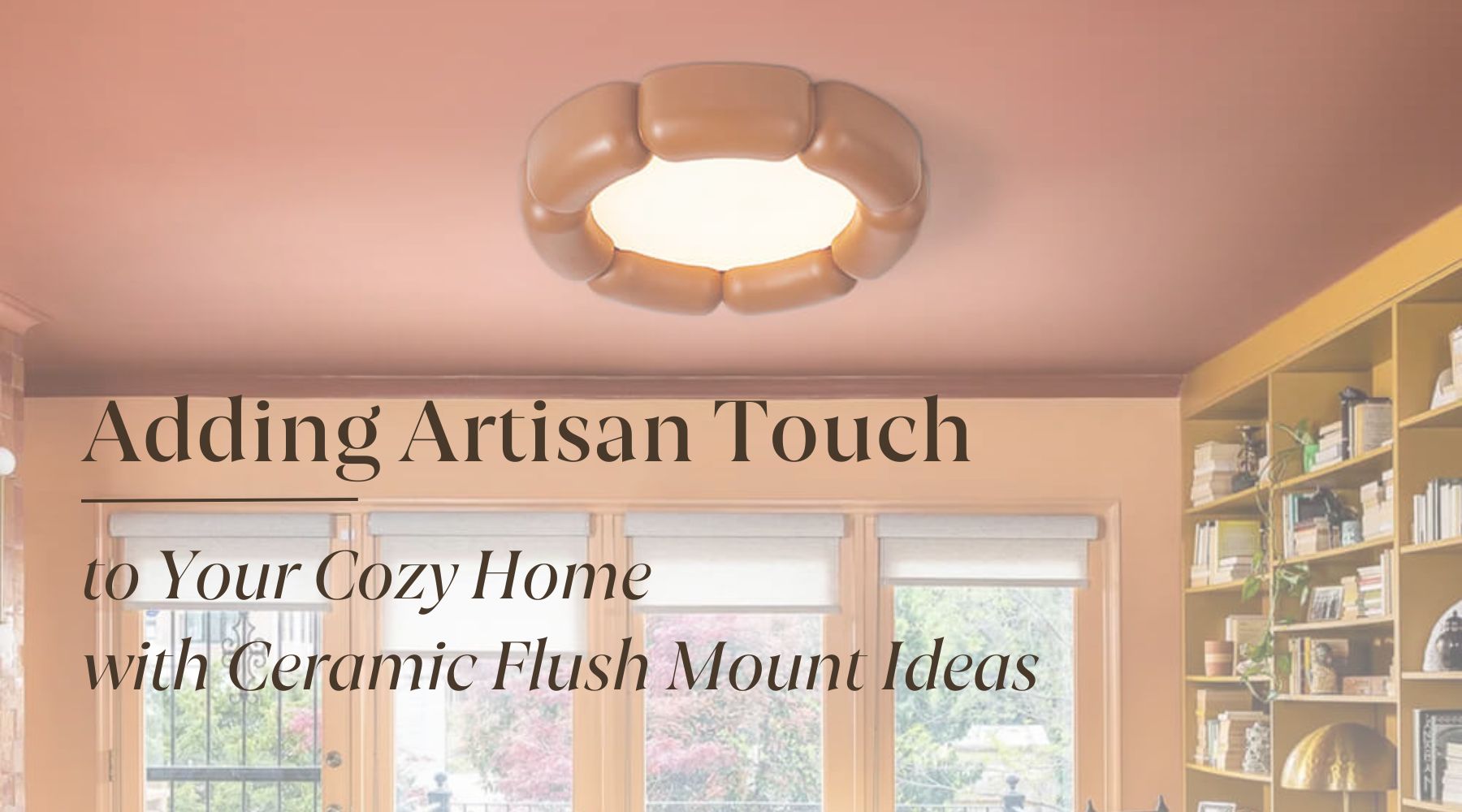 ceramic flush mount light