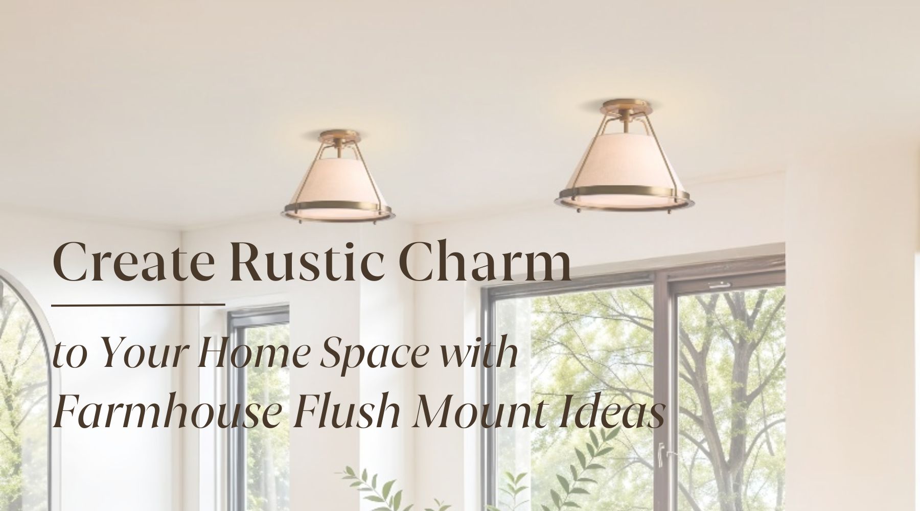 farmhouse flush mount ceiling light