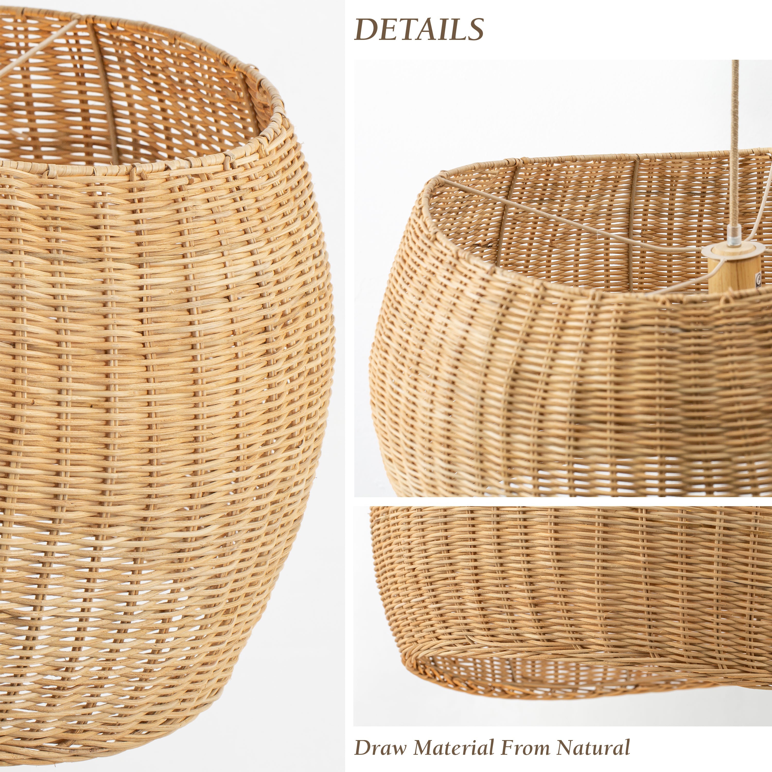 Angelo Rattan Pendant Light