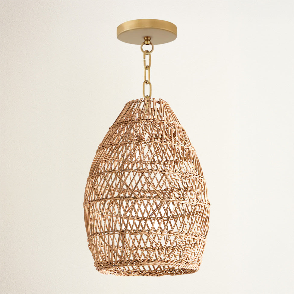 Callie Rattan Pendant Light