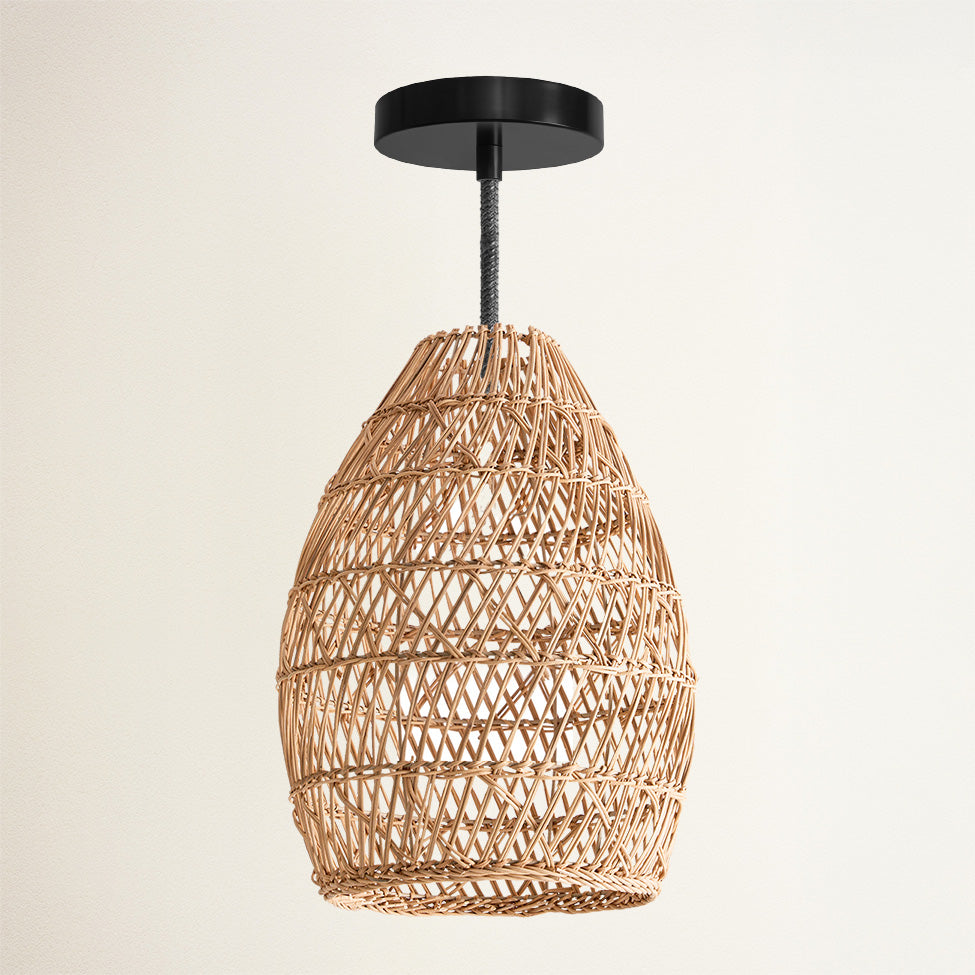 Outdoor Callie Rattan Pendant Light