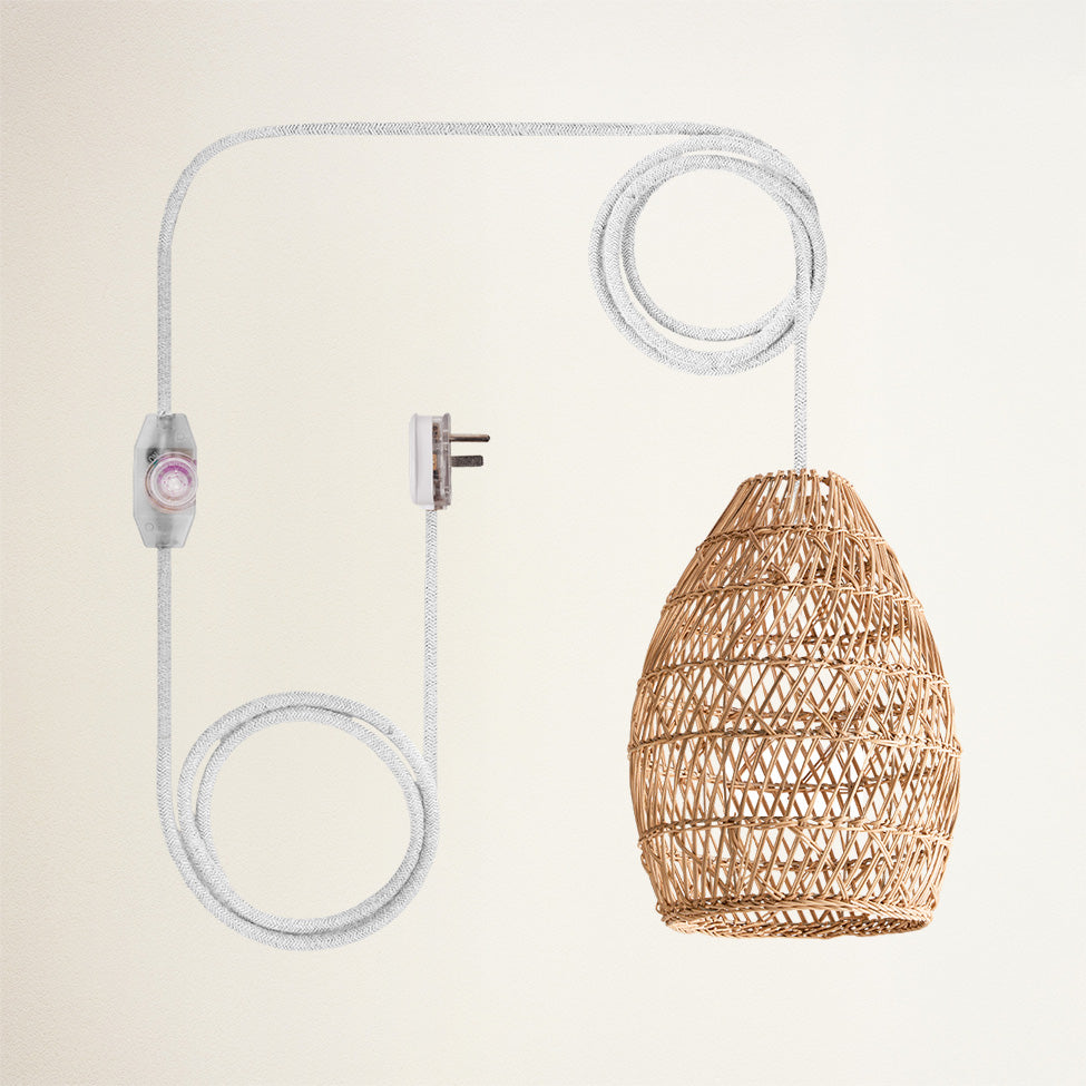 Callie Rattan Pendant Light