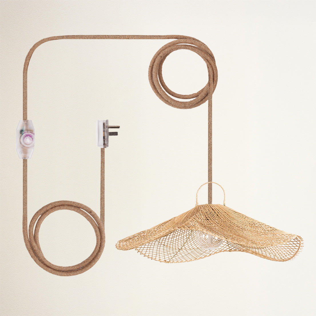 Lotus Rattan Pendant Light