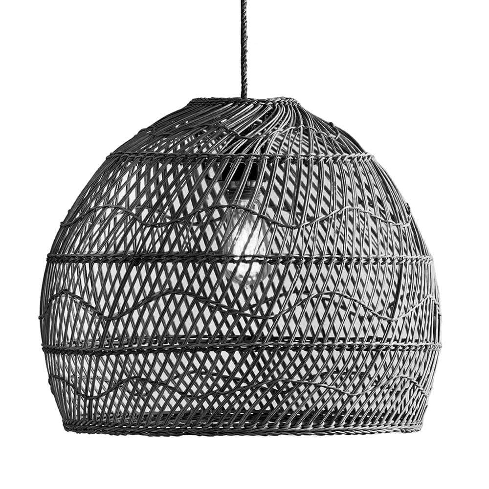 Lunar rattan pendant light