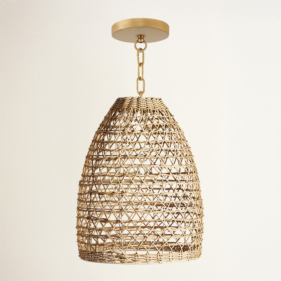 Mazed Lace Rattan Pendant Light