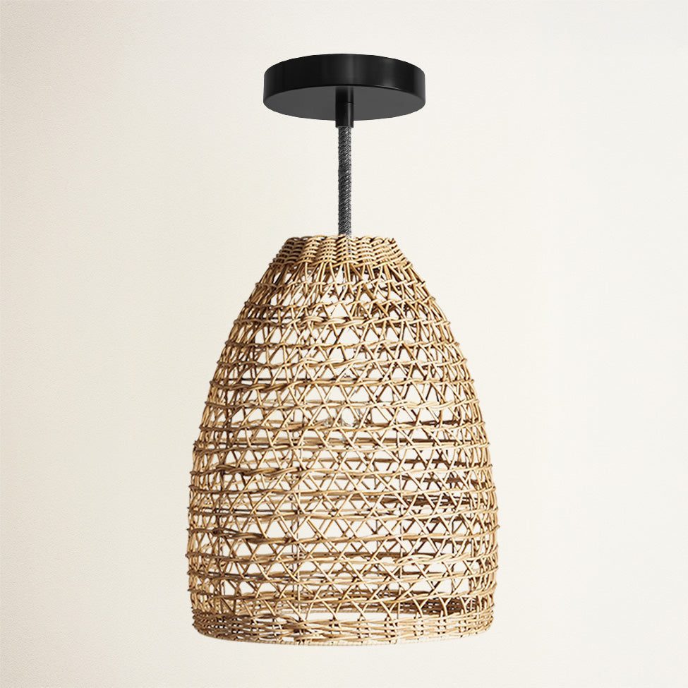 Mazed Lace Rattan Pendant Light