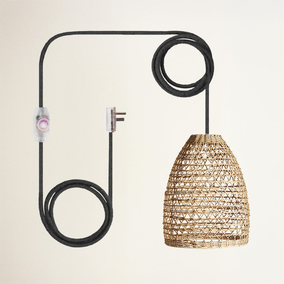 Mazed Lace Rattan Pendant Light