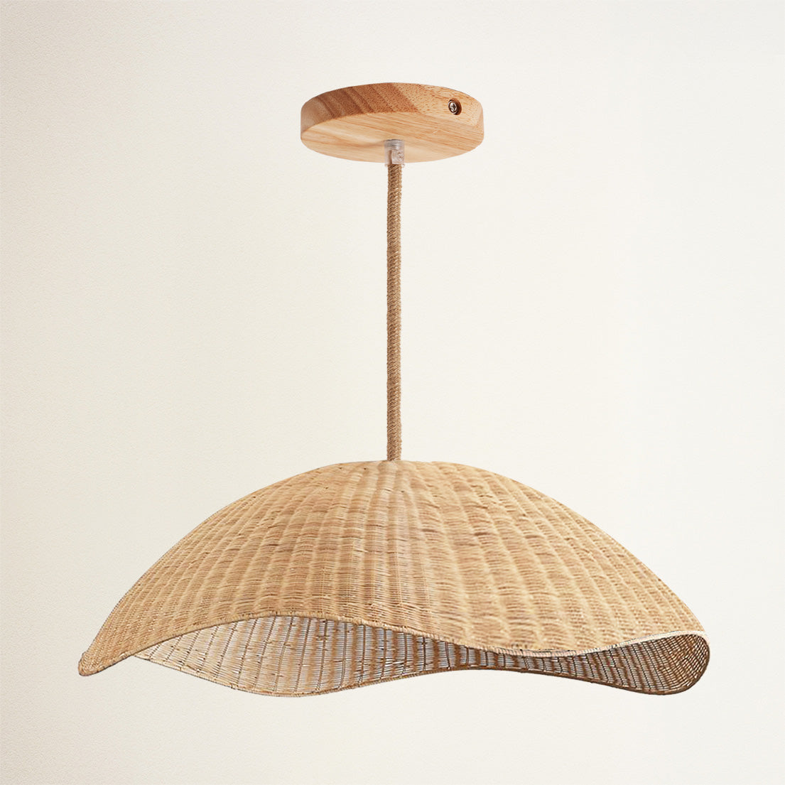 Nana Vermiculate Rattan Pendant Light