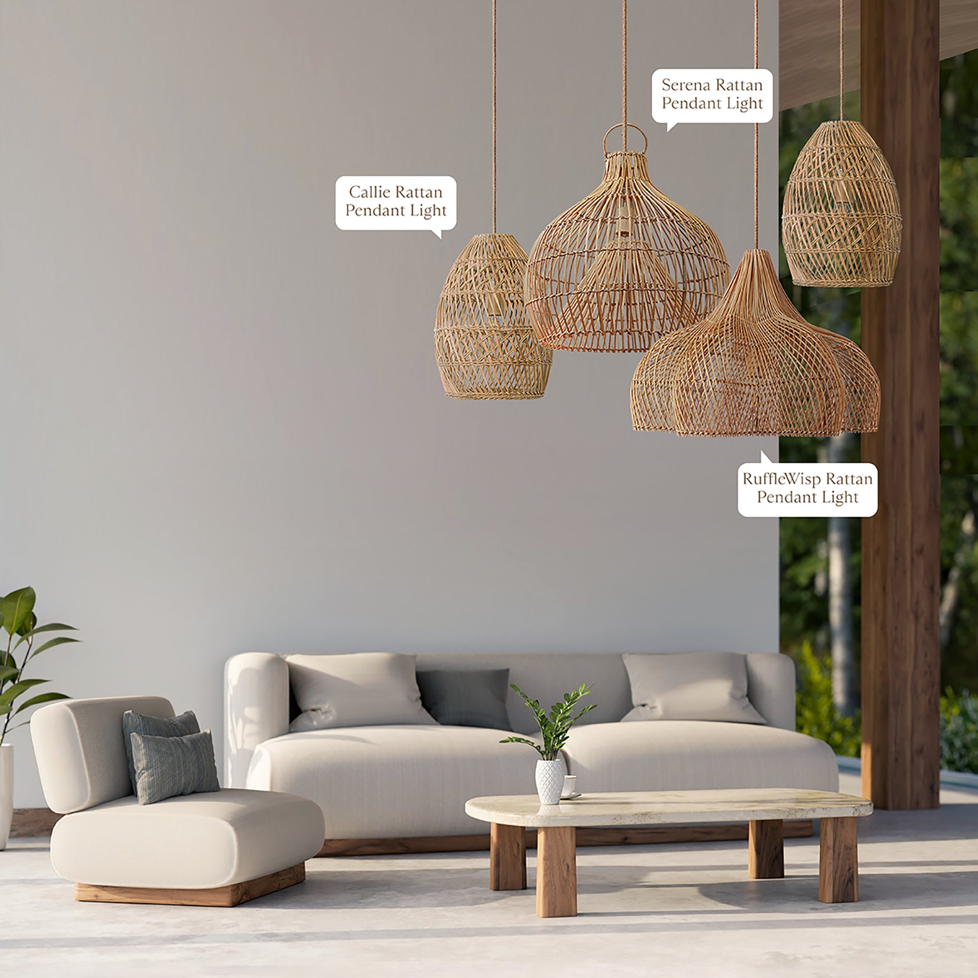 outdoor rowabi rattan bedroom light