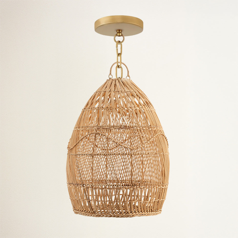 Perio Rattan Pendant Light