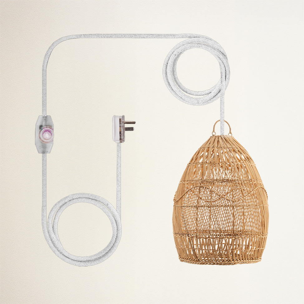 Perio Rattan Pendant Light