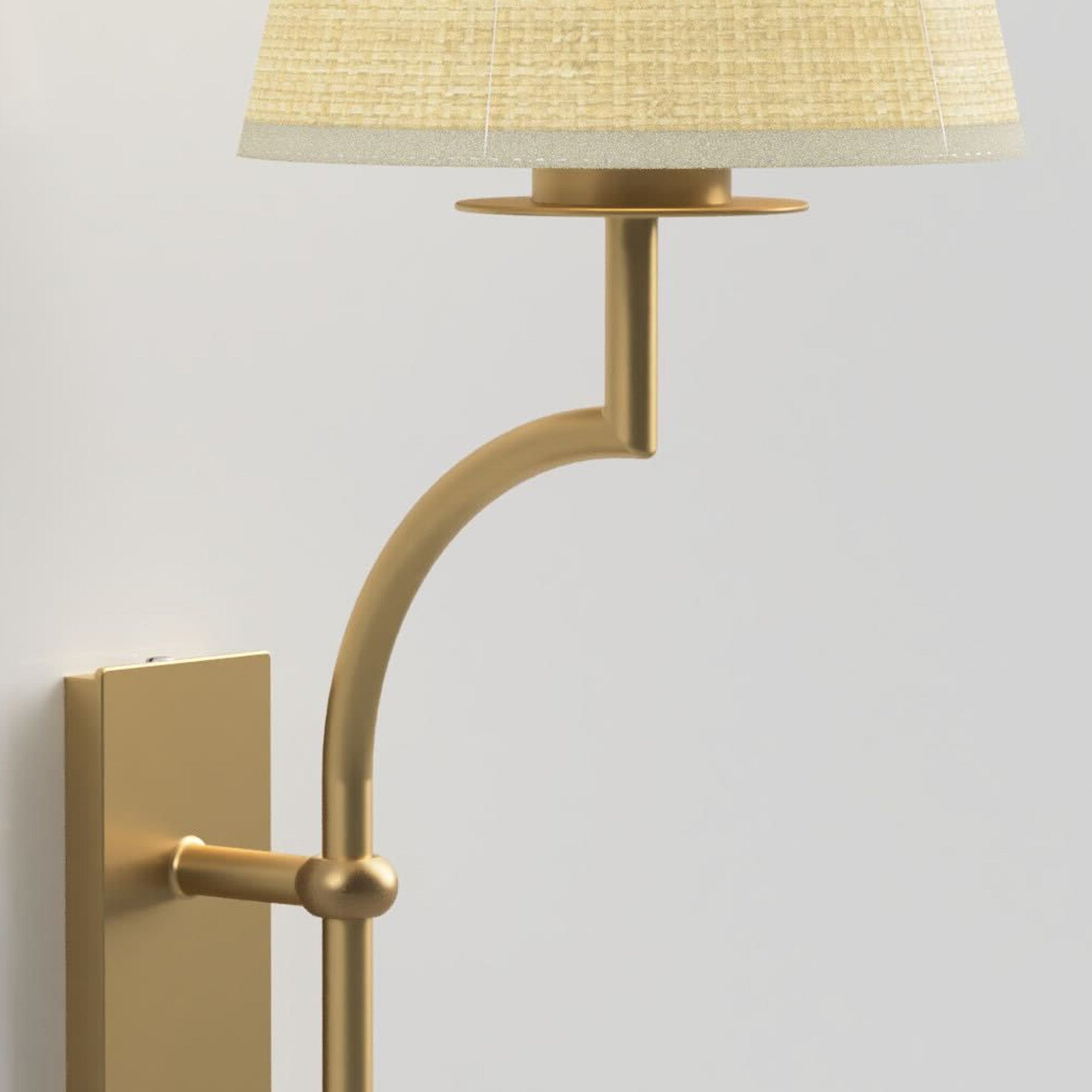 Rowabi Arco Handwoven Rattan Sconce