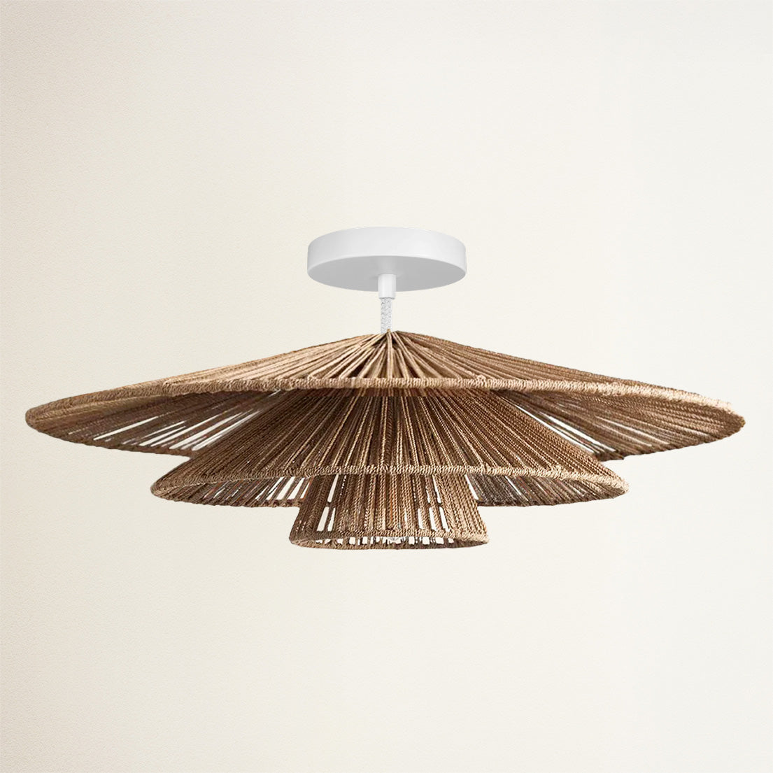 Sammie Tier Rattan Flush Mount Light