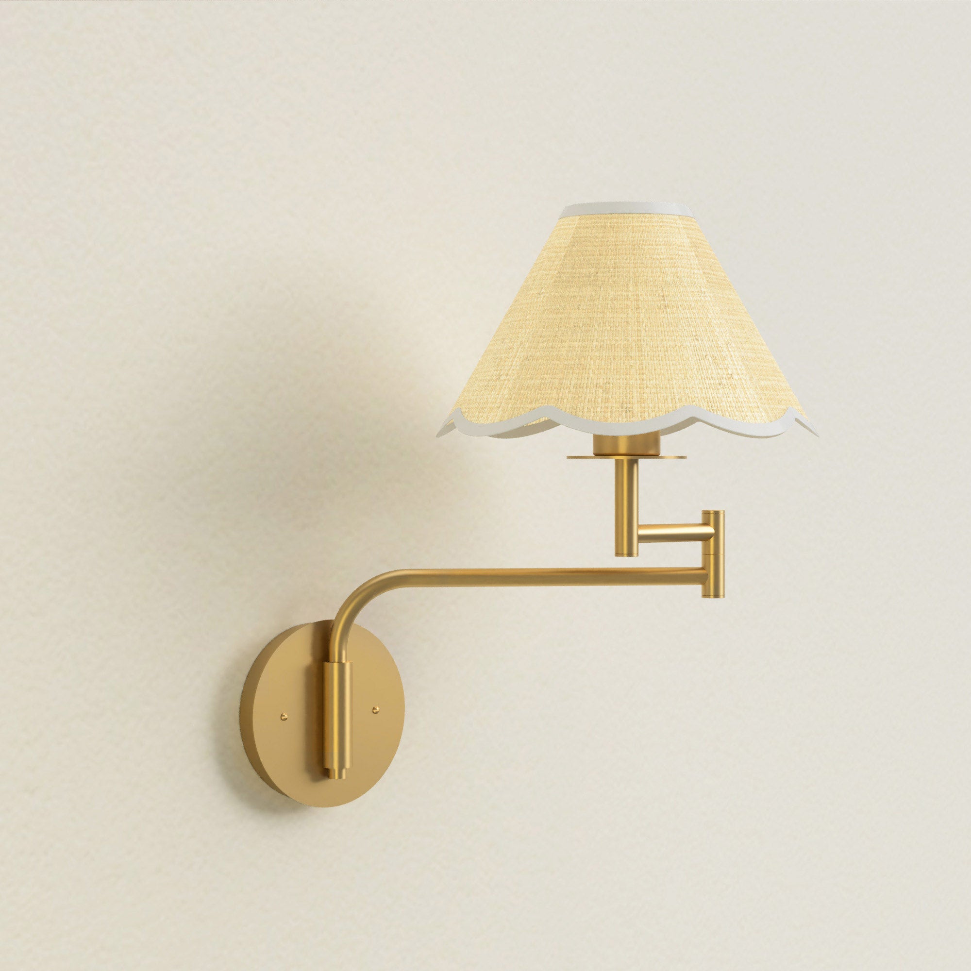 Rowabi Aria Clamp Rattan Sconce