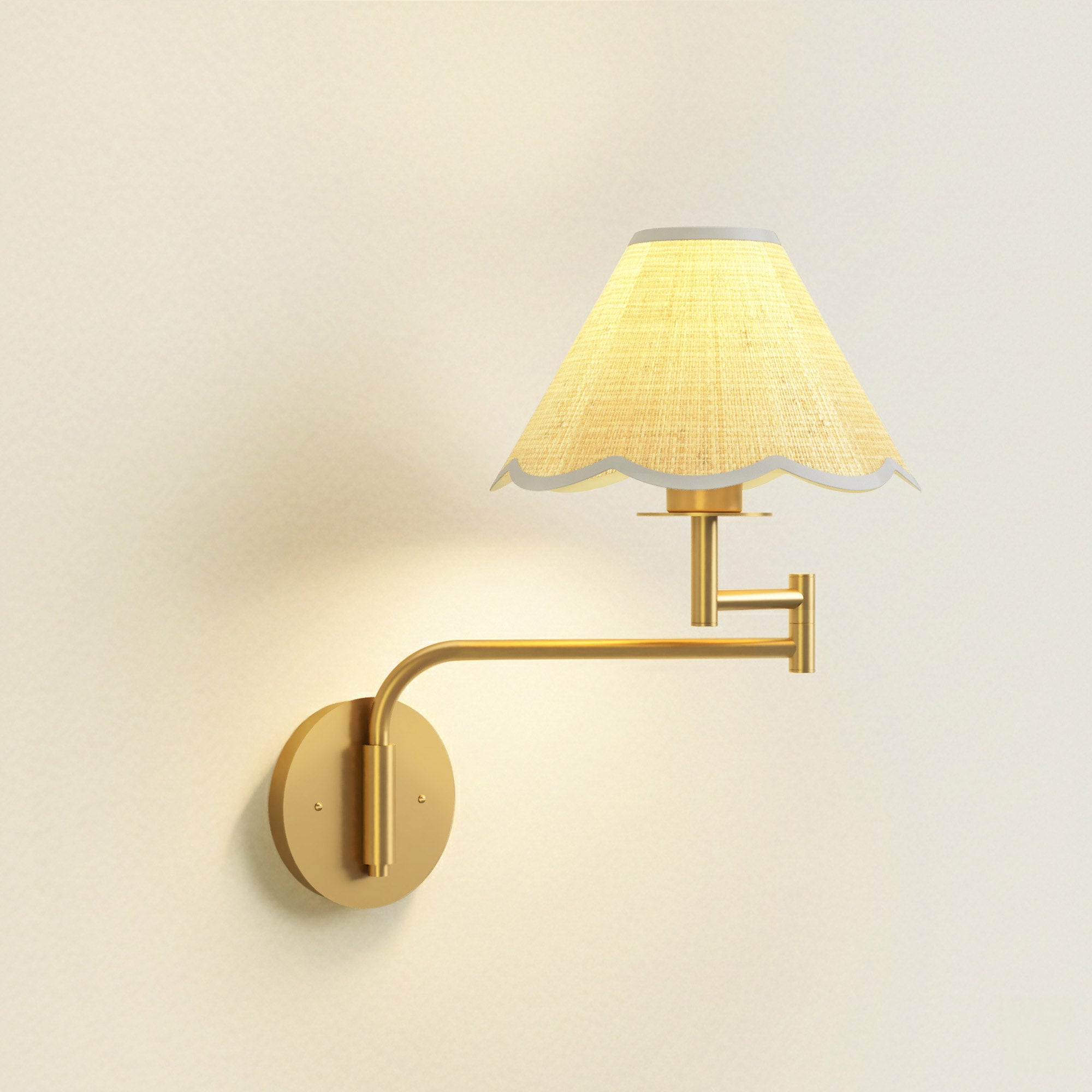 Rowabi Aria Clamp Rattan Sconce