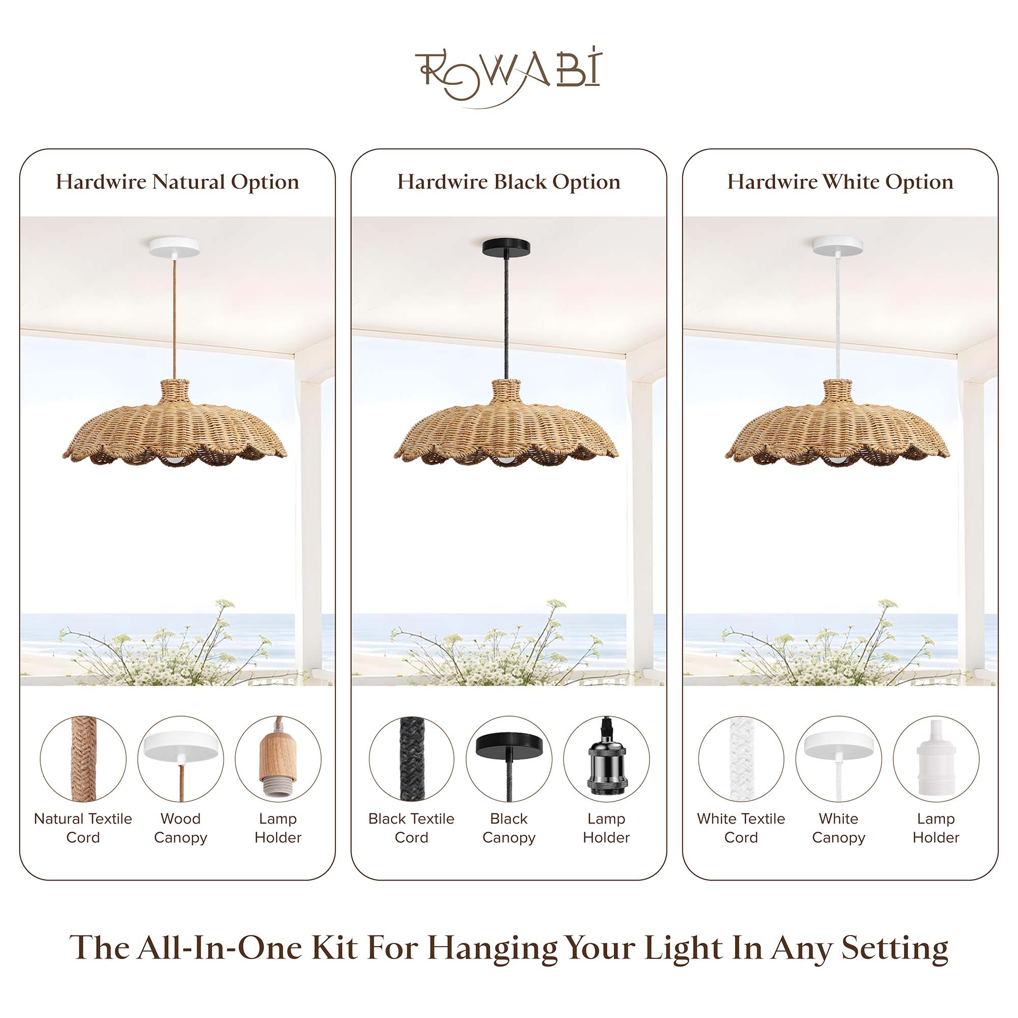 Outdoor Aurelia Rattan Pendant Light