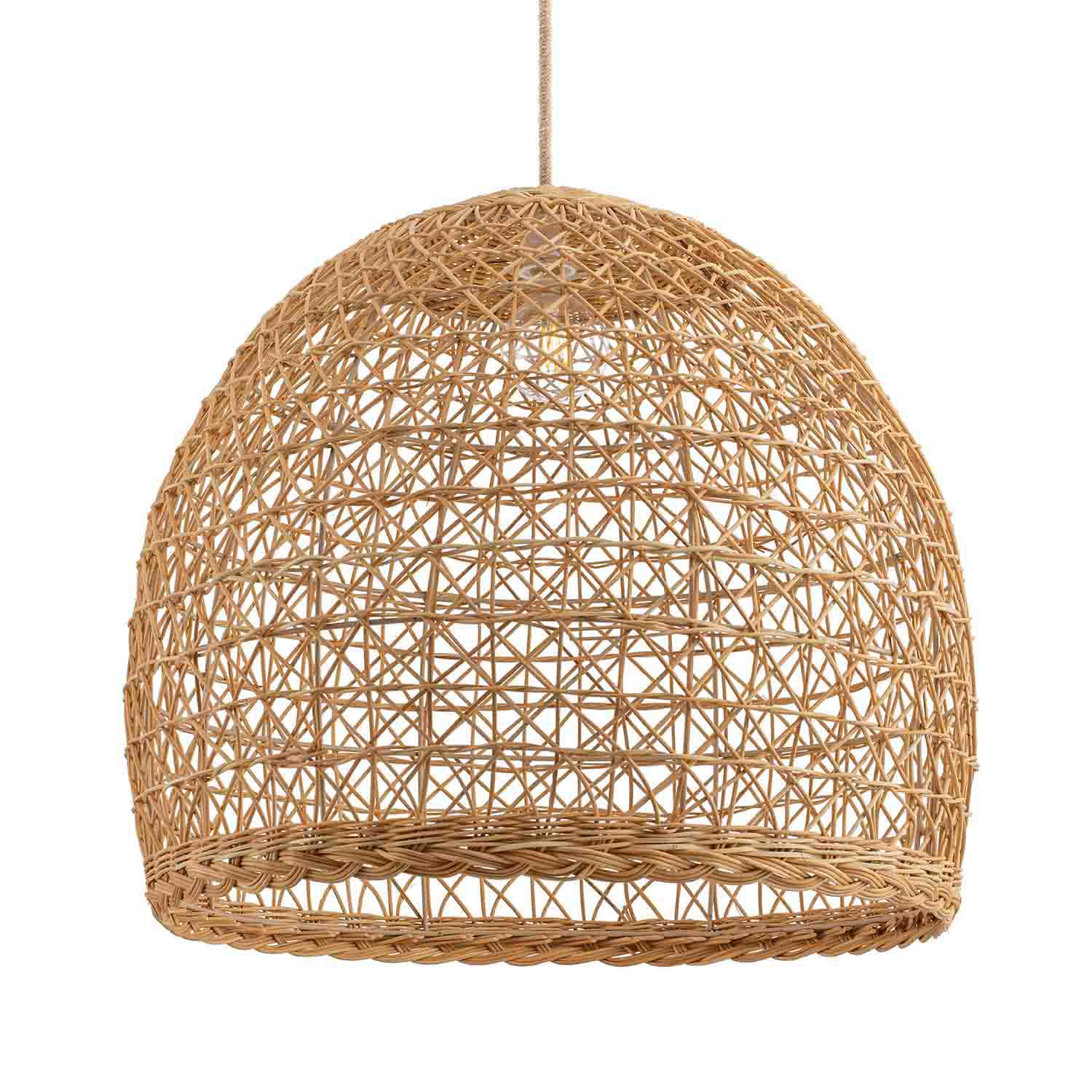 bestseller lumiere bowl rattan pendant light