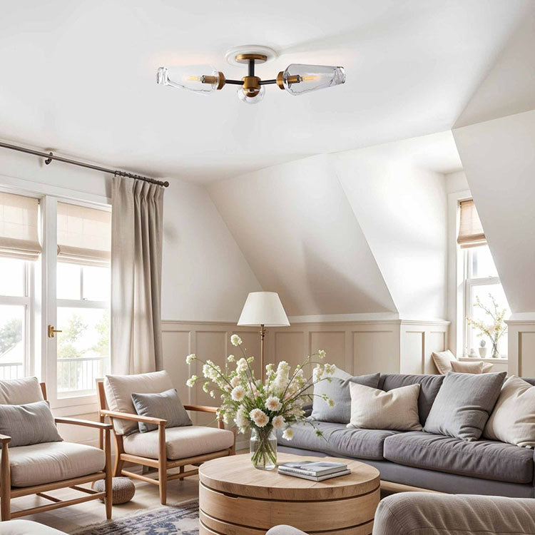 cadenza flush mount living room lighting