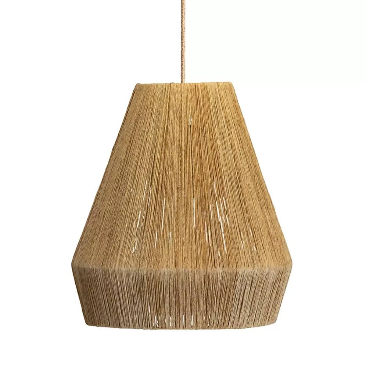 collins jute rattan pendant light