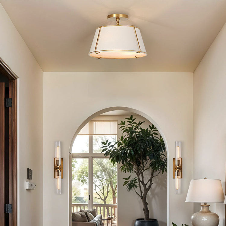 crest semi flush mount hallway lighing