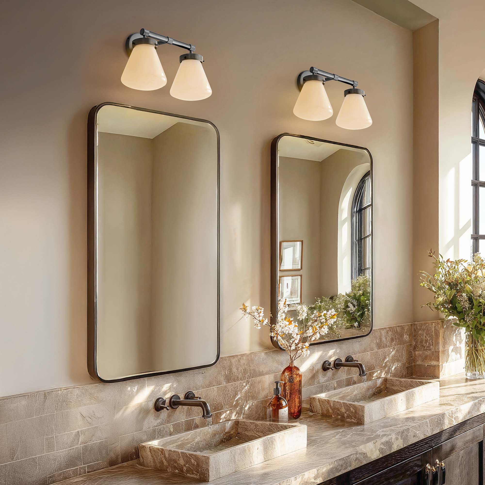 Dawn Dual-Arm Wall Sconce