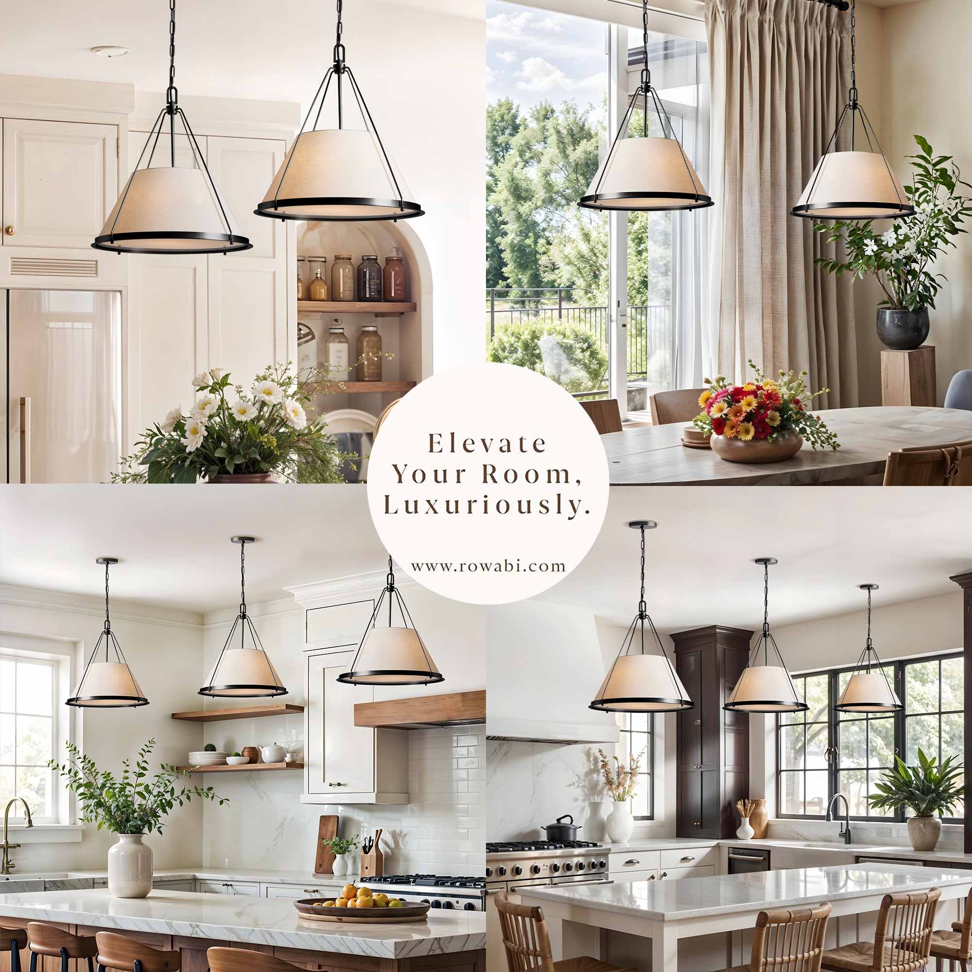 Draven Fabric Pendant Light