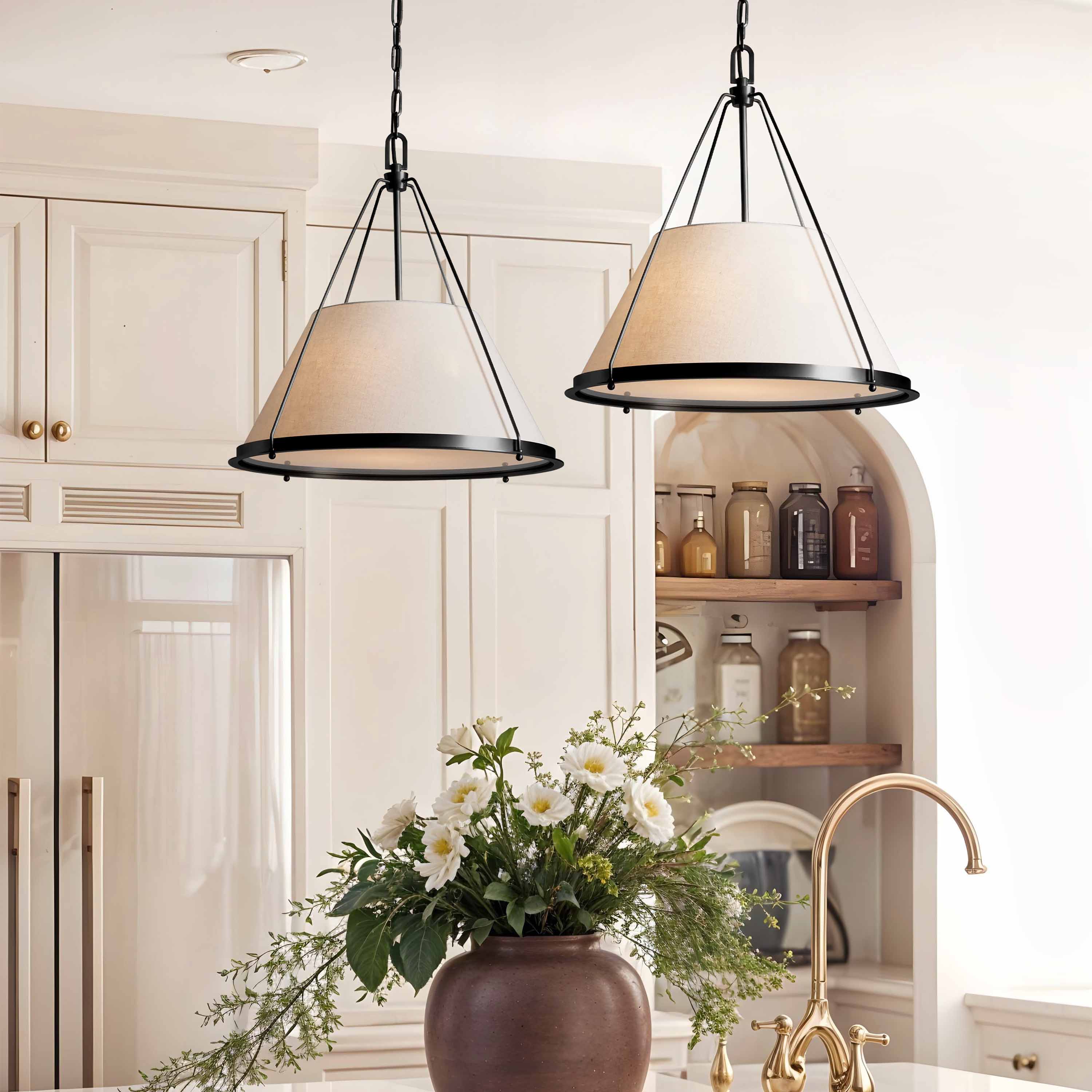 Draven Fabric Pendant Light