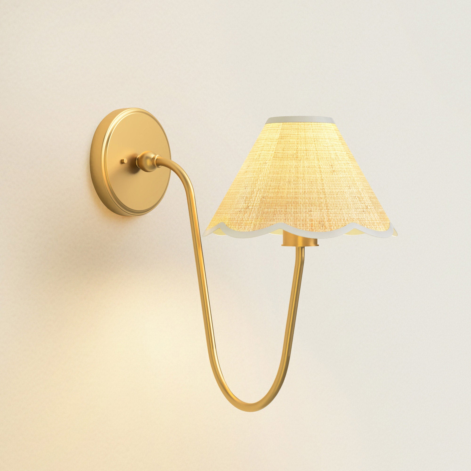 Elara Curve Clamp Cone Arm Sconce