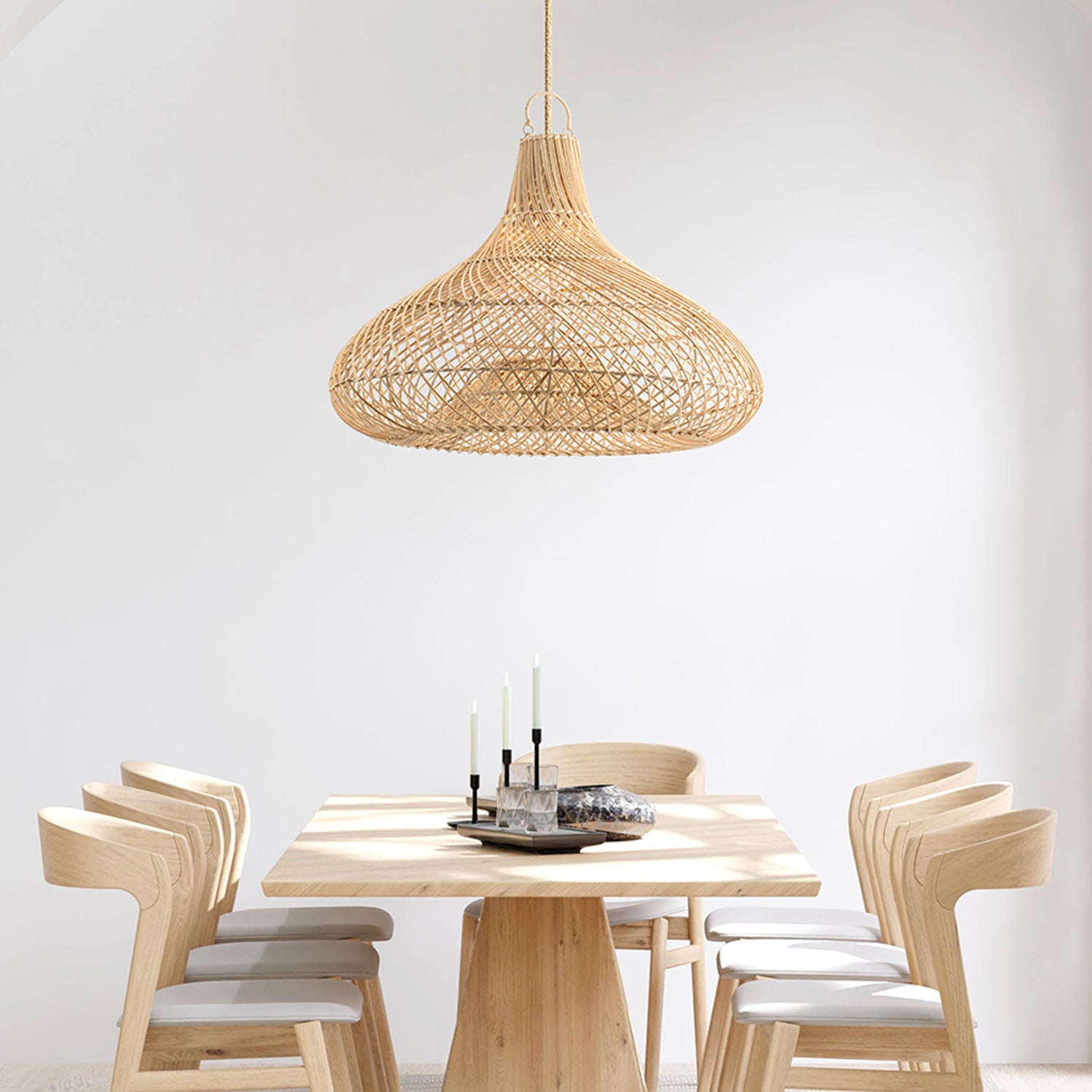 Enigma Rattan Pendant Light