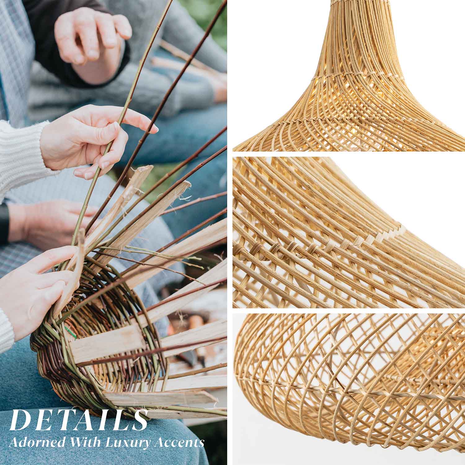 Enigma Rattan Pendant Light
