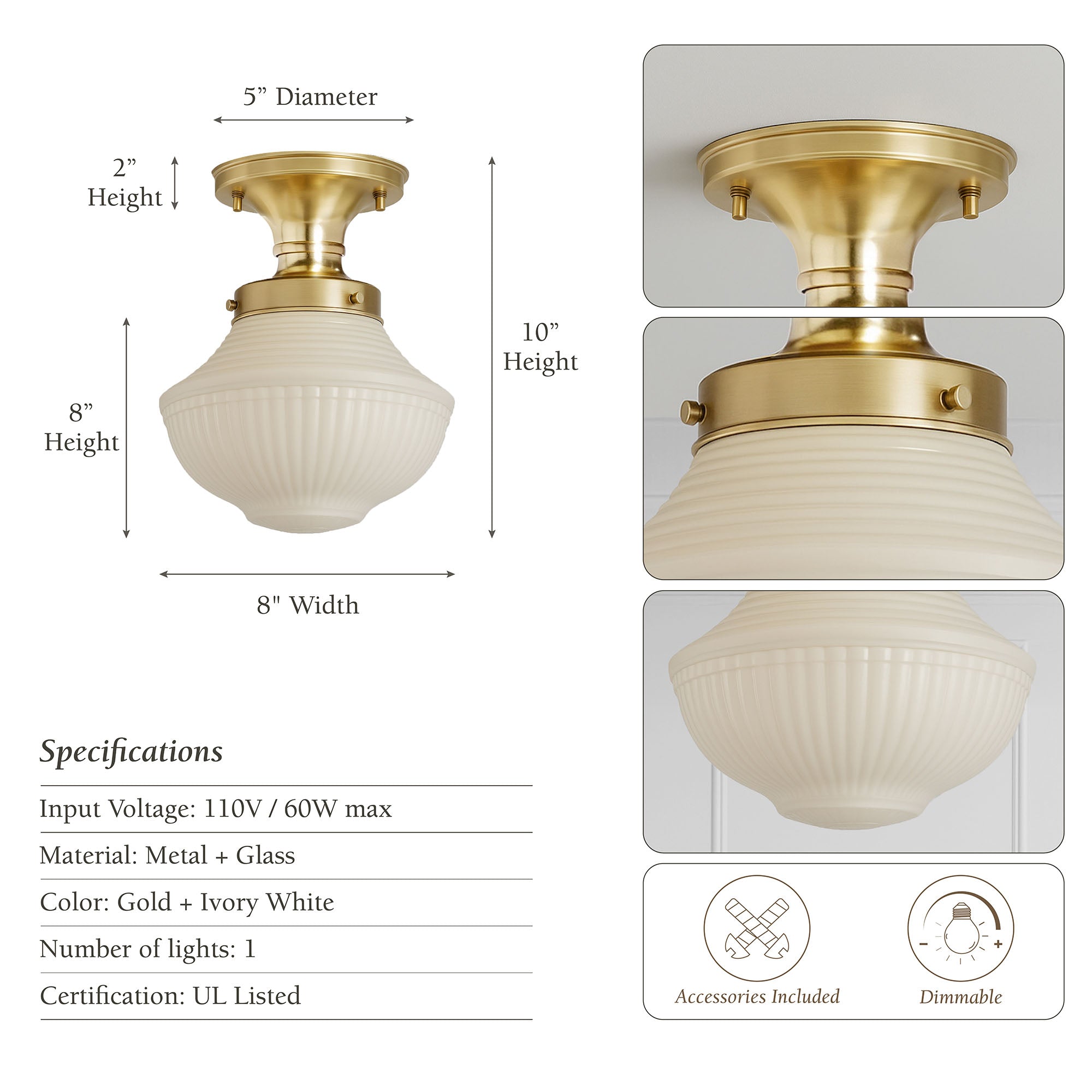 Everly Semi-Flush Mount