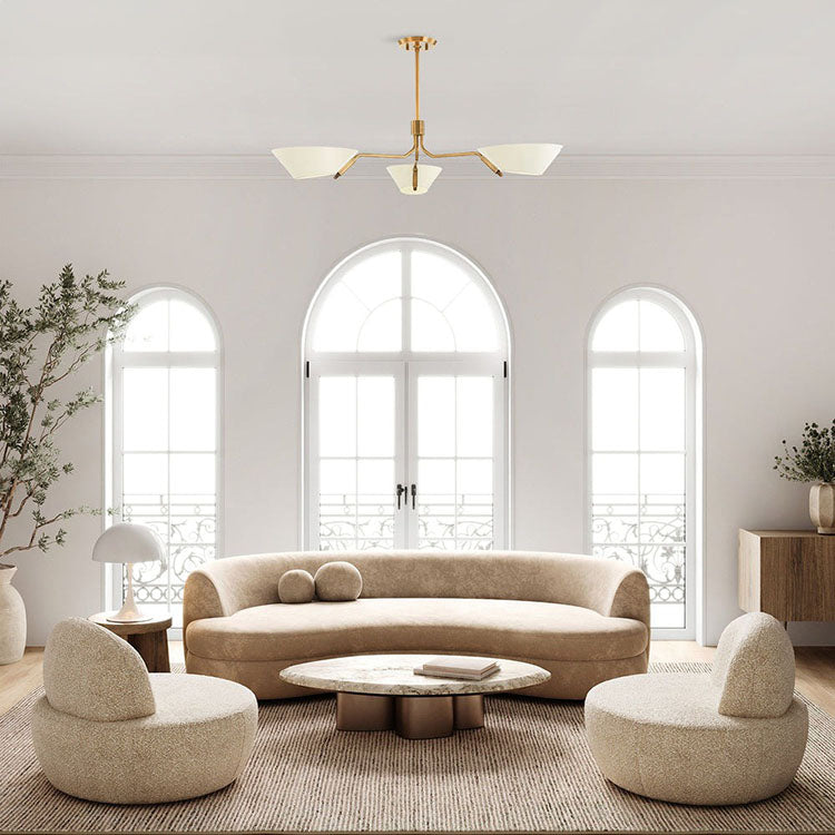 fractal pendant light round living room
