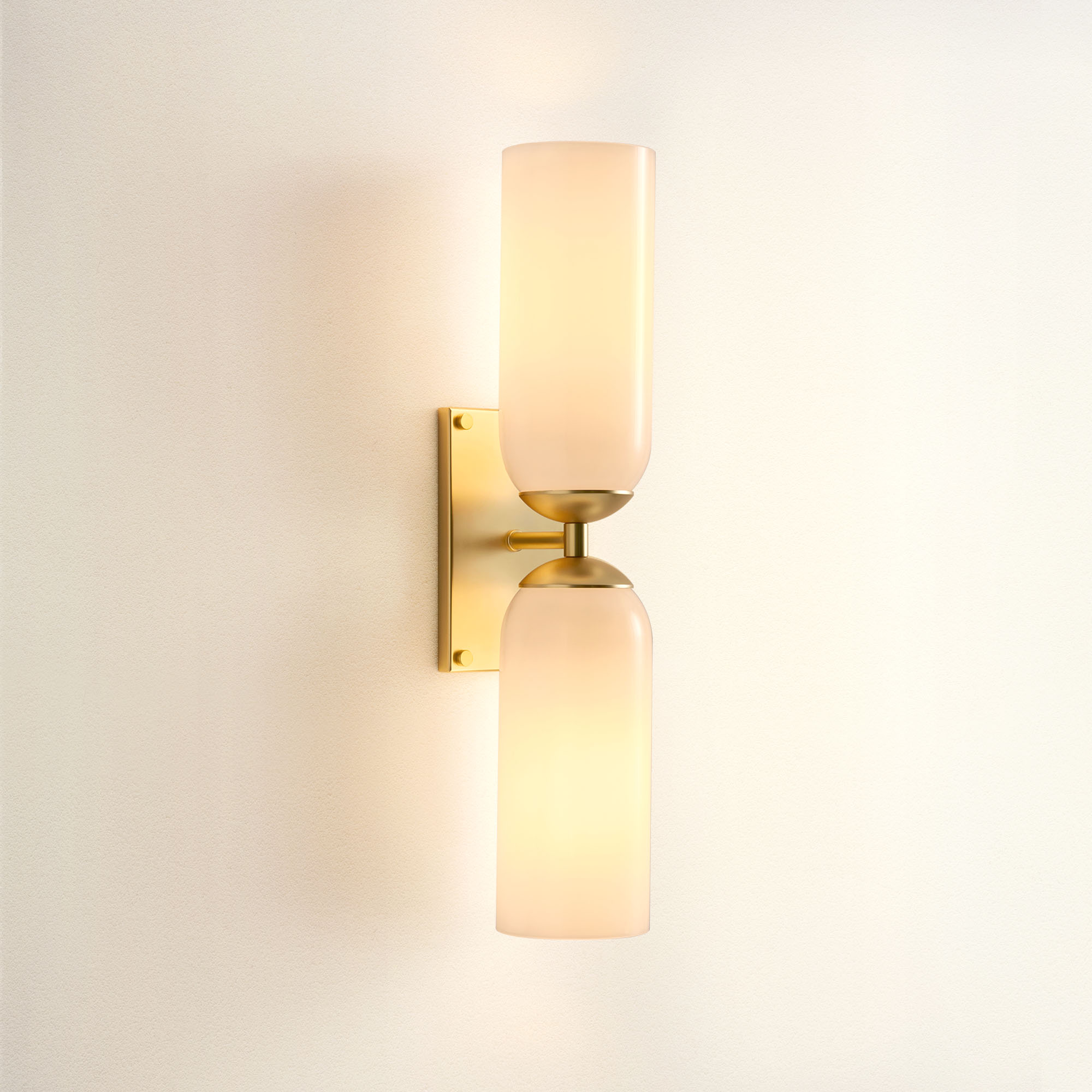 Glass Double Wall Sconce
