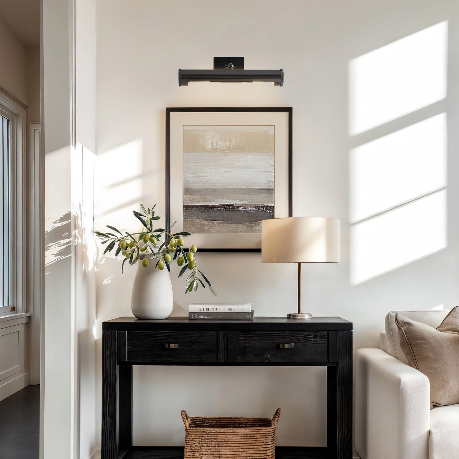 Hades Black Picture Light Sconce