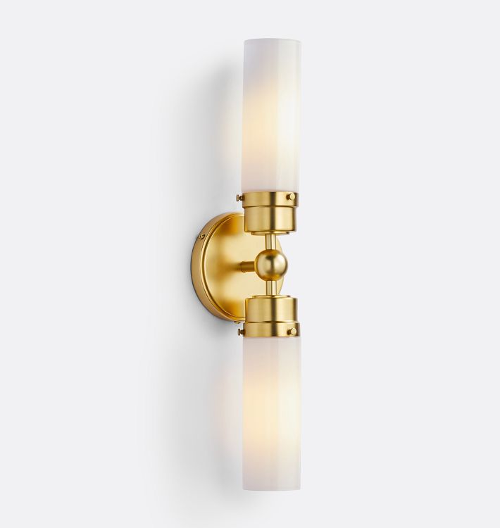 Double tube sconce sales