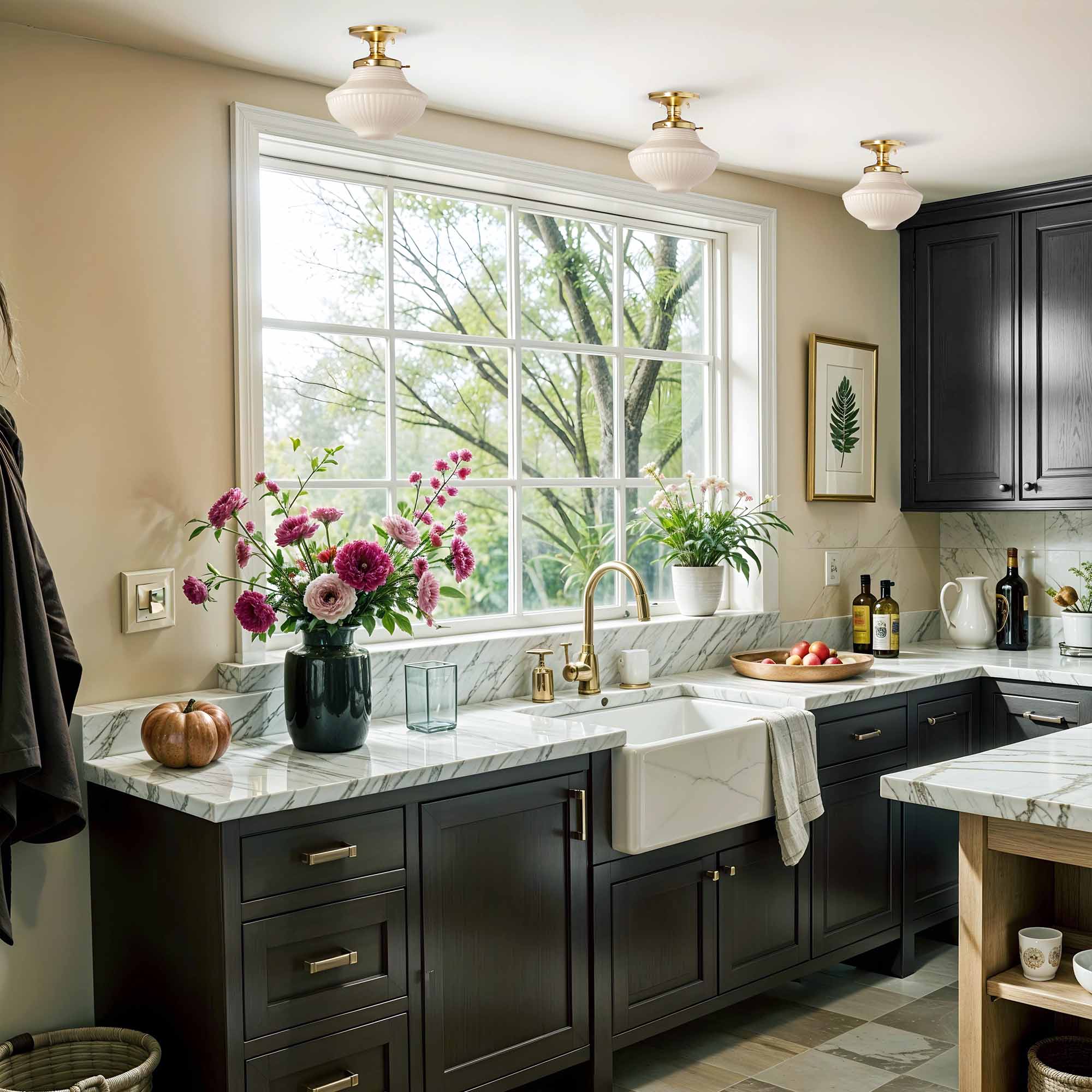 june everly flush mount for kitchen