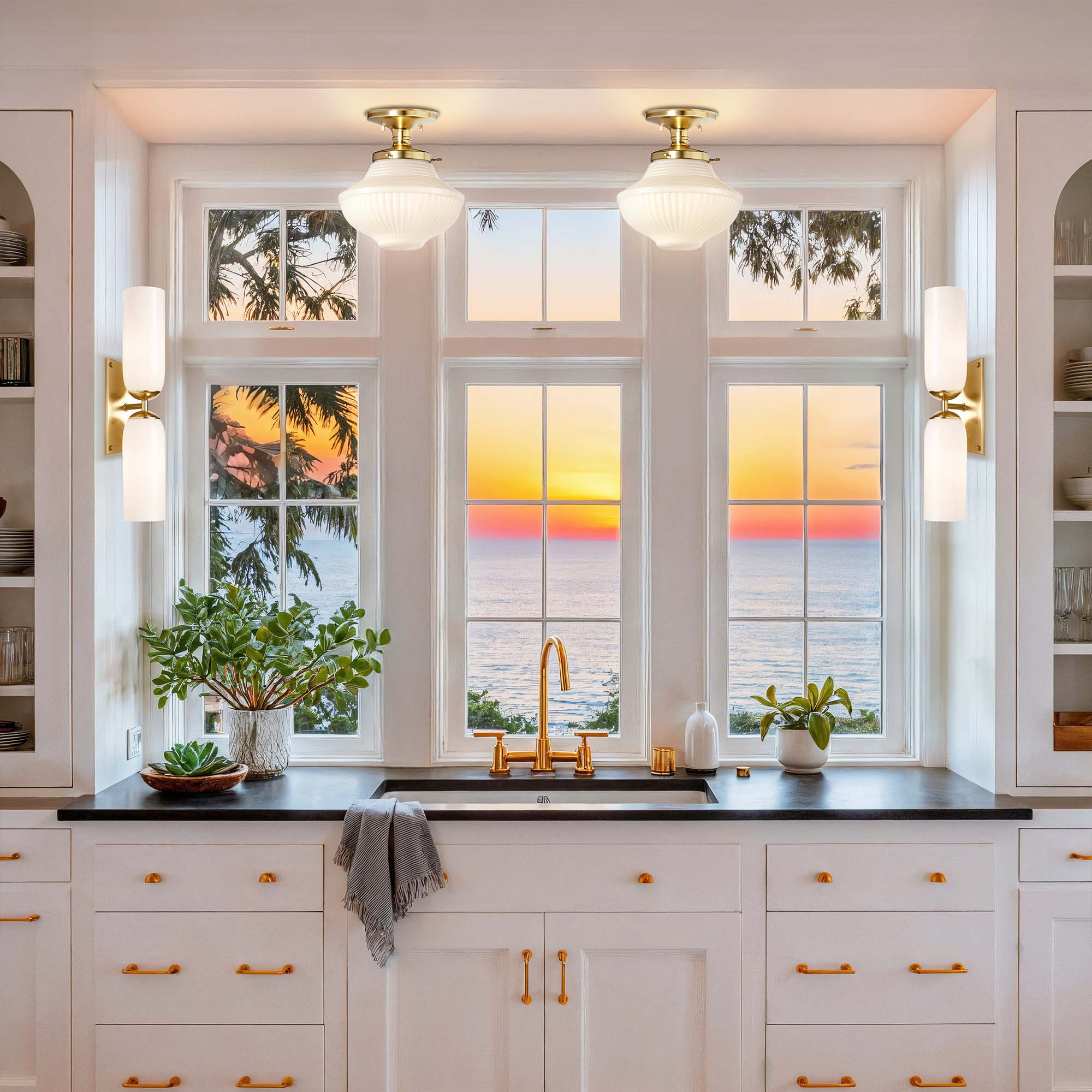 june everly flush mount for sink kitchen