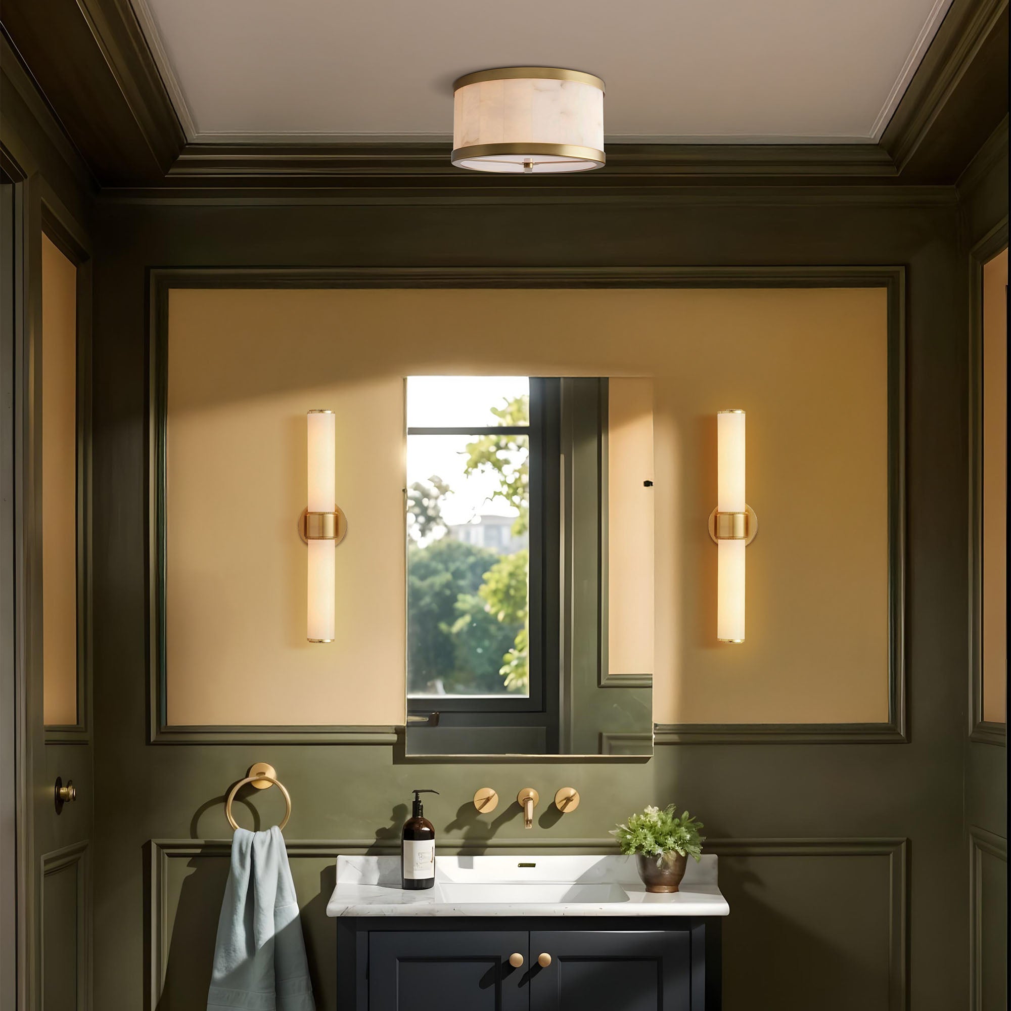 june lucerne flush mount for bathroom