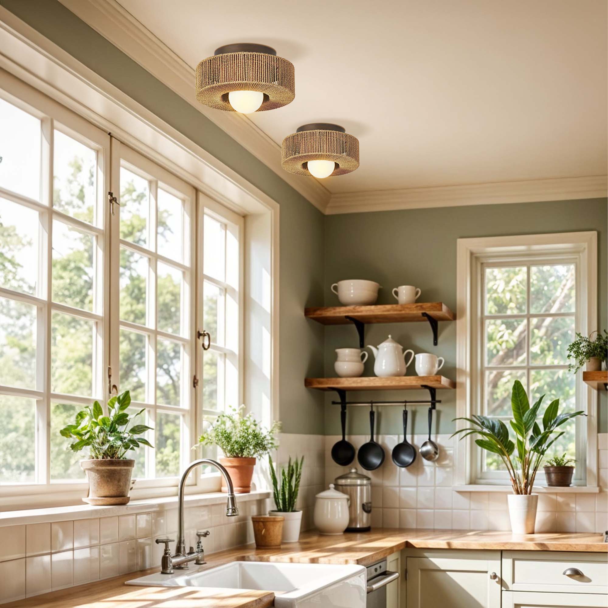 june vela flush mount for kitchen