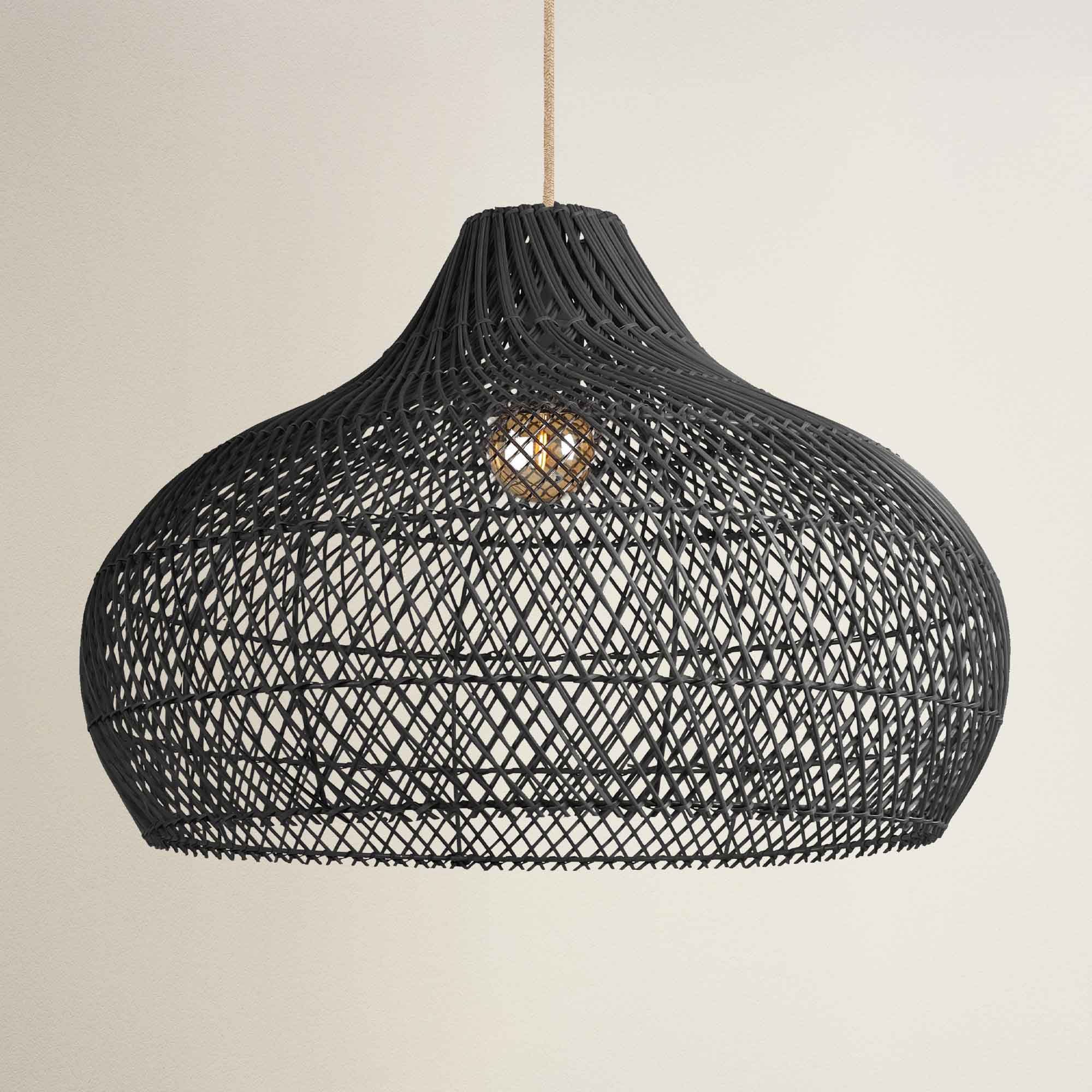 Latigo Rattan Pendant Light