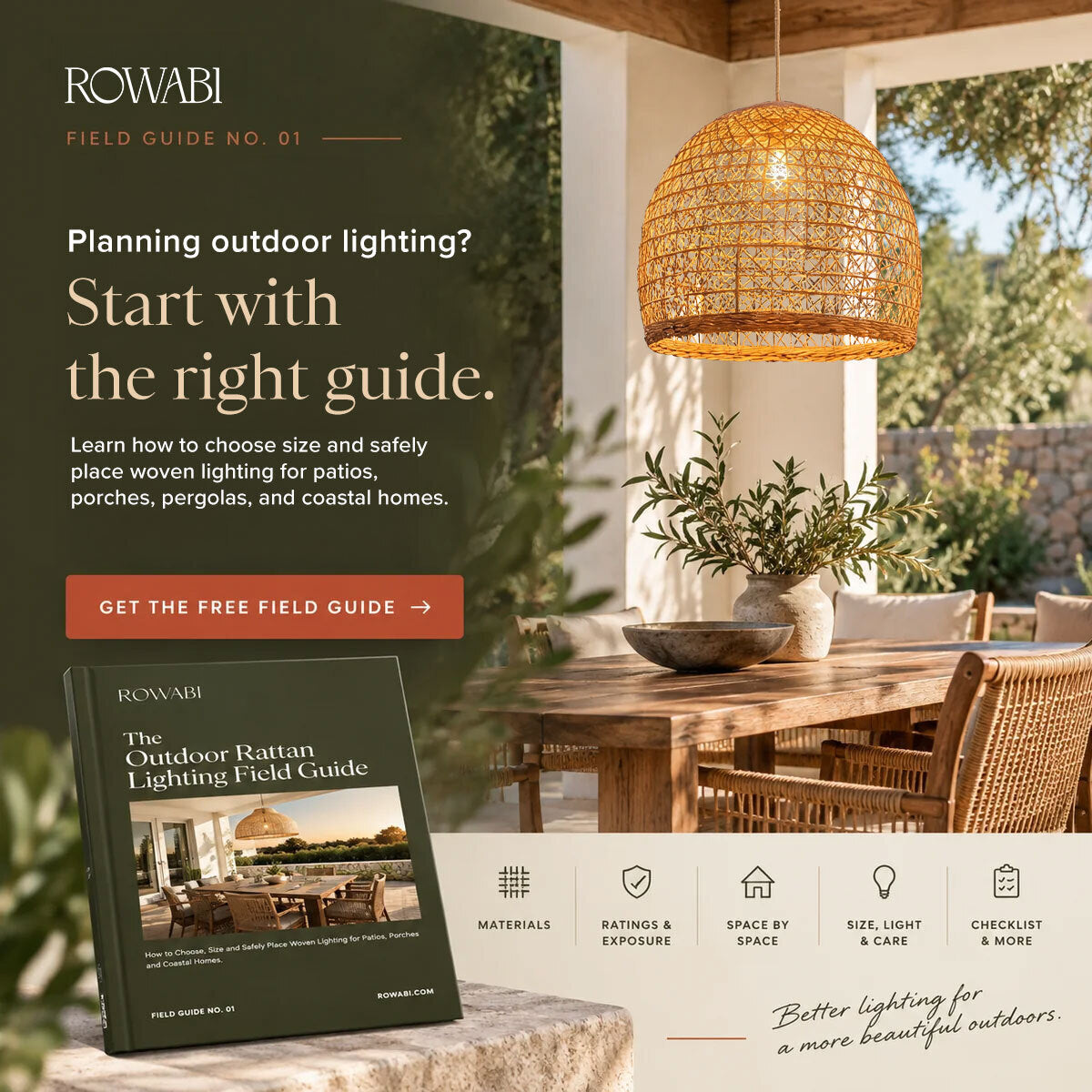 lighting rattan outdoor guide