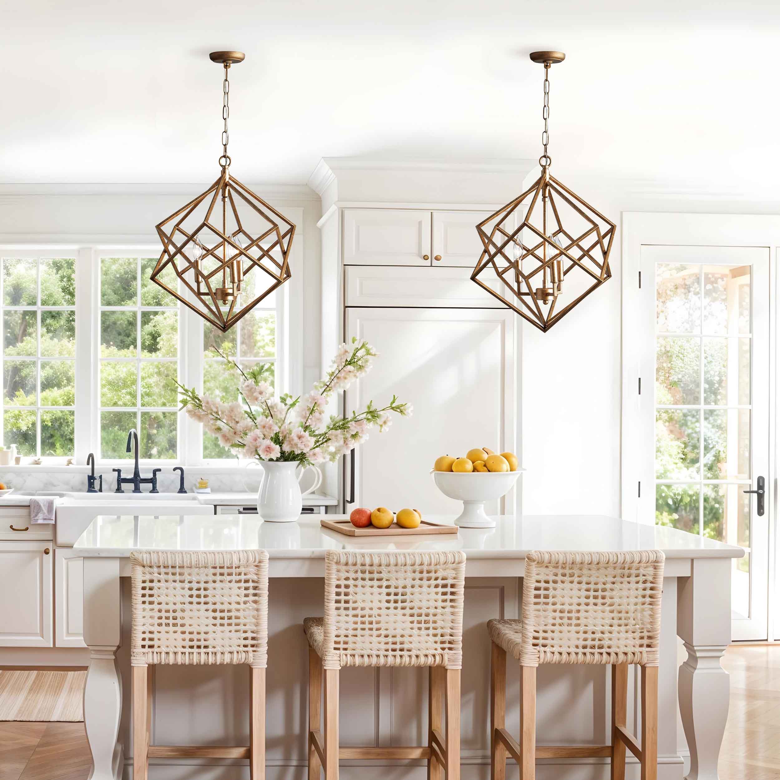 Linea Brass Pendant Light