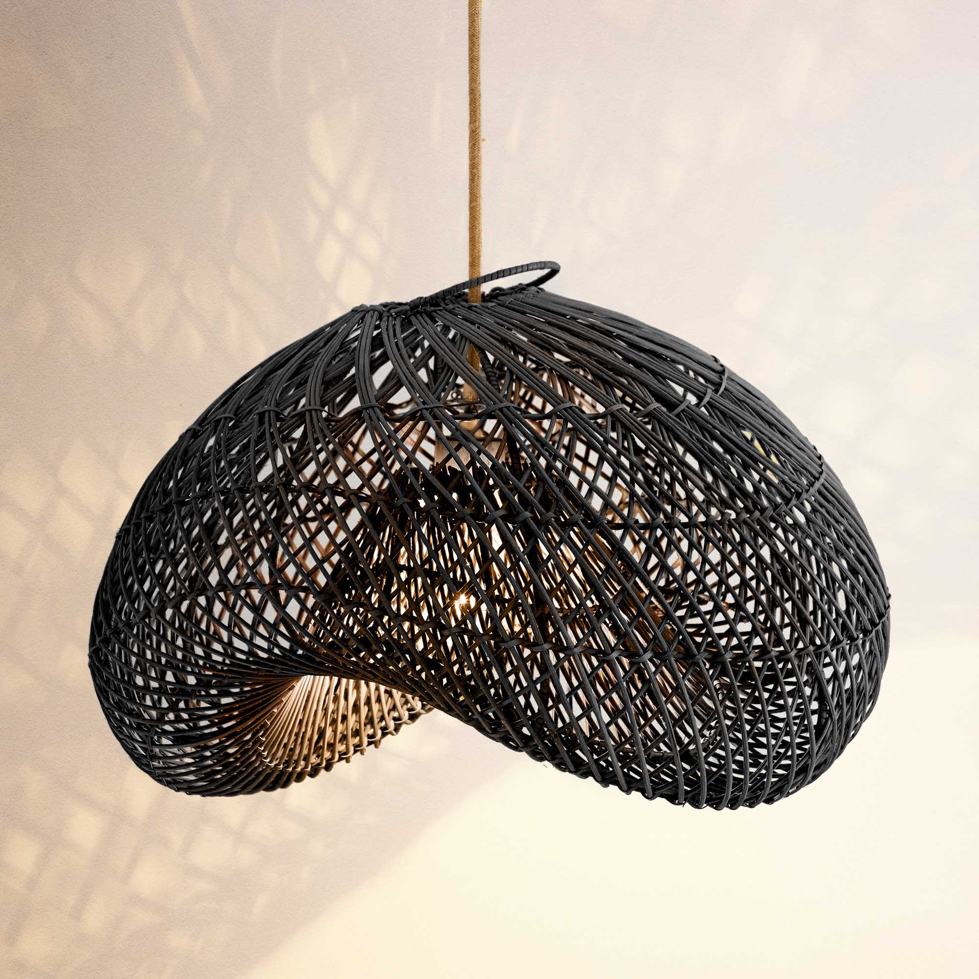 Lucian Rattan Pendant Light