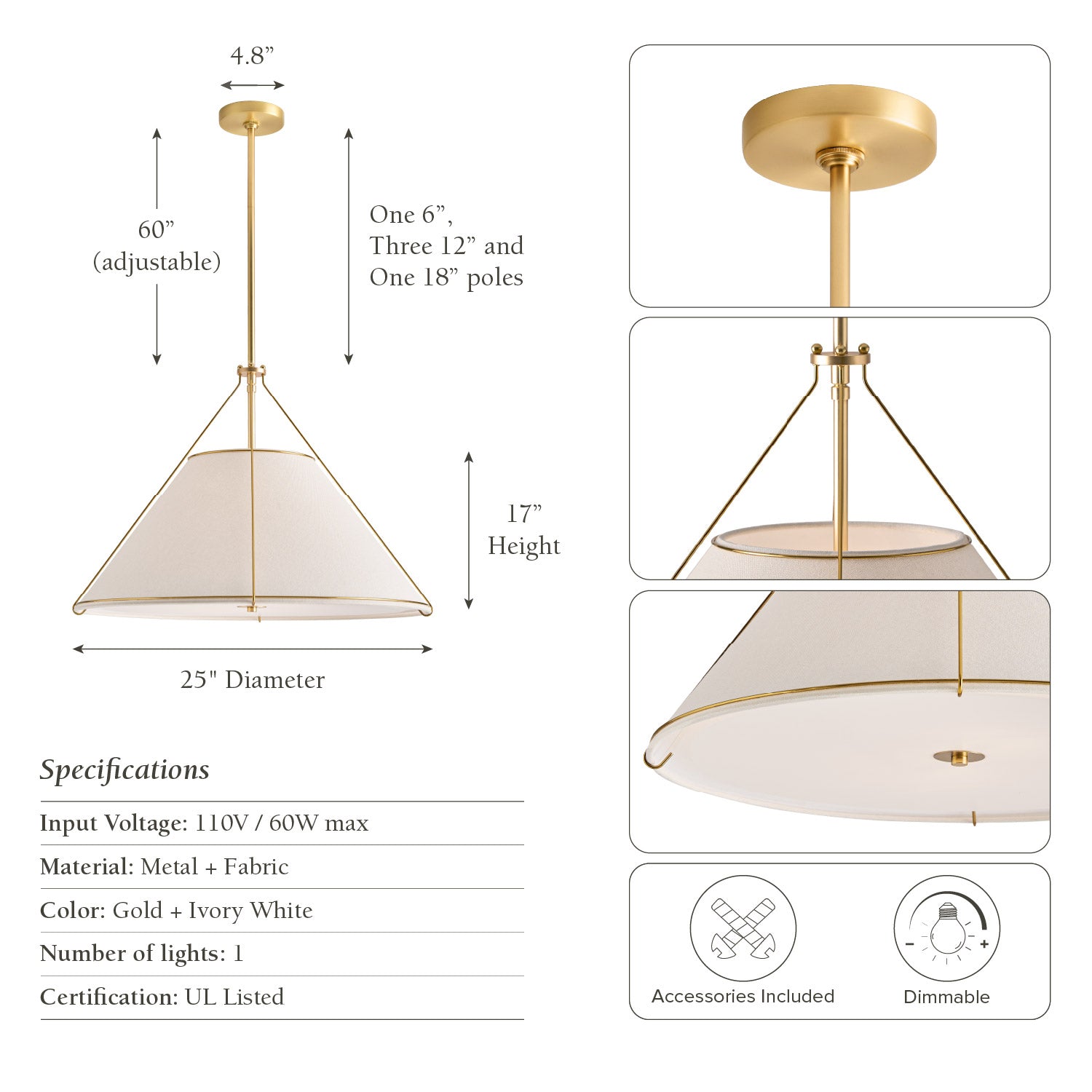Lumina Cradle Pendant Light